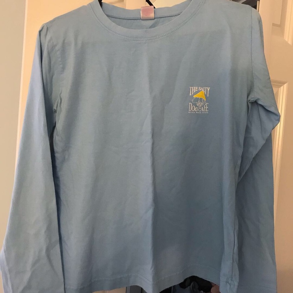 blue salty dog cafe shirt *like new*